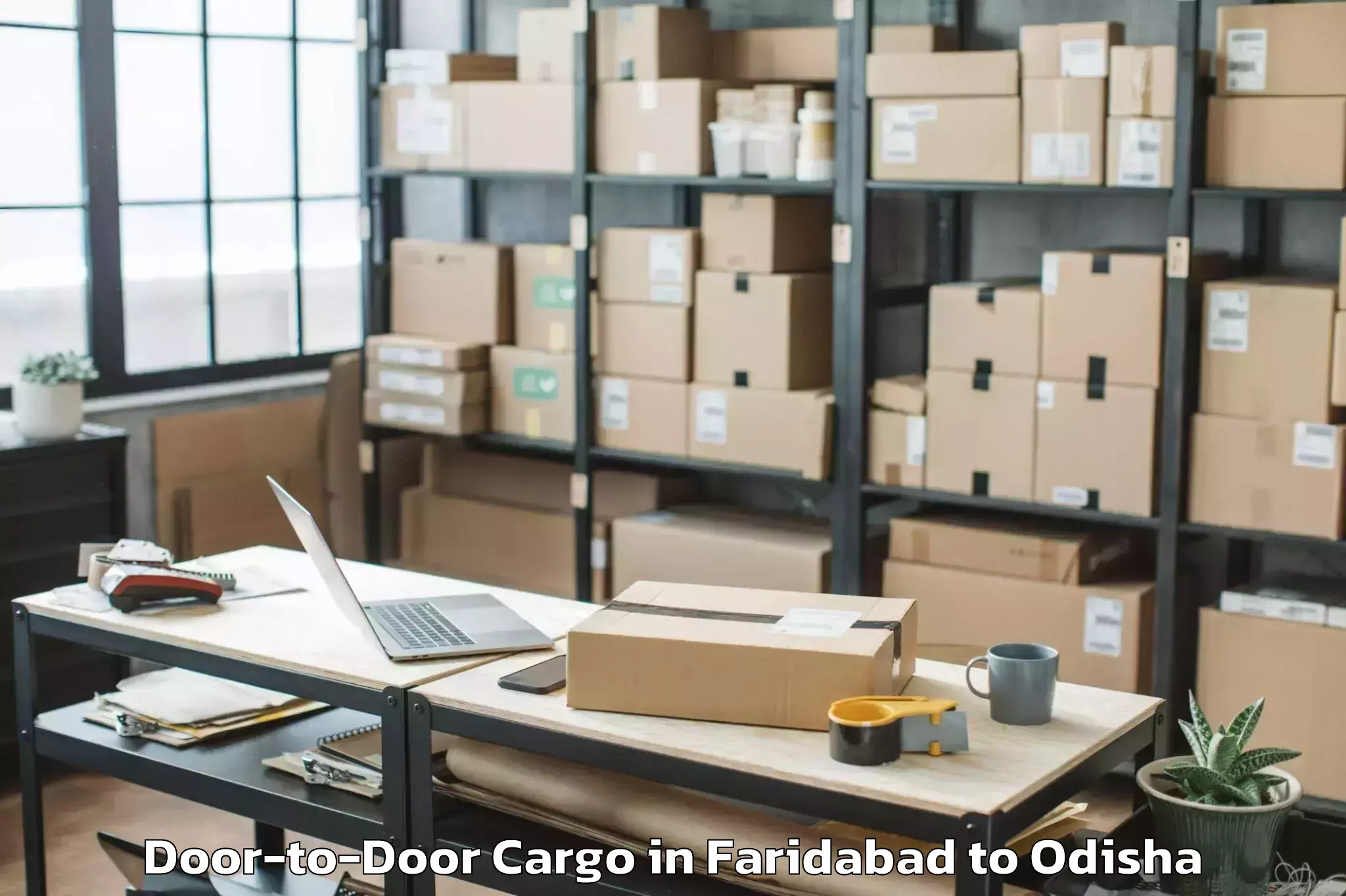 Book Faridabad to Athagad Door To Door Cargo Online